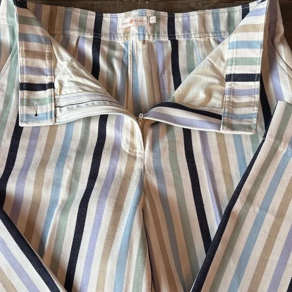 Tory Burch Wide leg crop military canvas pants 🤩 - Picture 5 of 16